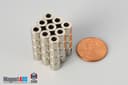 1/4" od x 1/8" id x 1/4" N40 Neodymium Ring Magnet - photo 5
