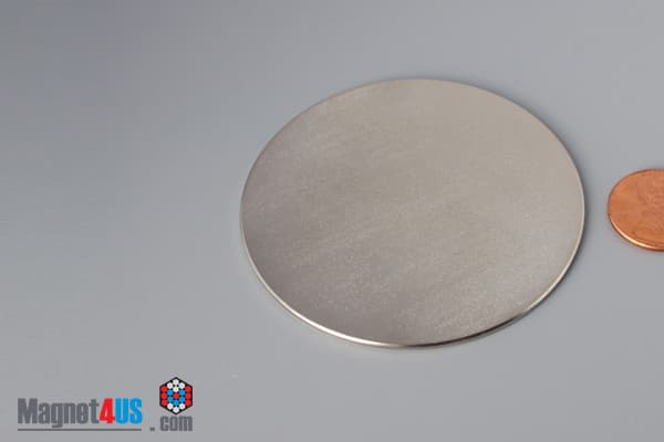 2 1/2" dia. x 1/16" N45 Neodymium Disc Magnet - photo 3
