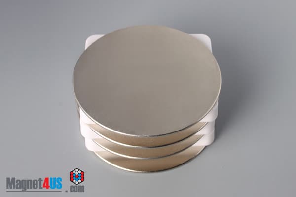 2 1/2" dia. x 1/16" N45 Neodymium Disc Magnet - photo 4