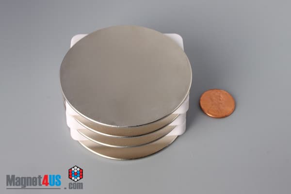 2 1/2" dia. x 1/16" N45 Neodymium Disc Magnet - photo 5