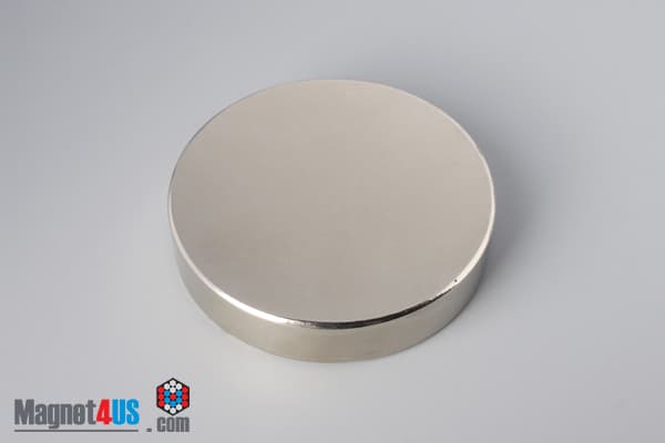 2 1/2" dia. x 1/2" N45 Neodymium Disc Magnet - photo 2