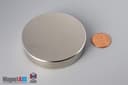 2 1/2" dia. x 1/2" N45 Neodymium Disc Magnet - photo 1