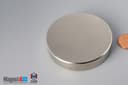 2 1/2" dia. x 1/2" N45 Neodymium Disc Magnet - photo 3