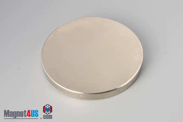 2 1/2" dia. x 1/4" N45 Neodymium Disc Magnet - photo 2