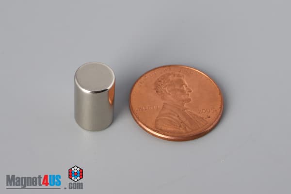 5/16" dia. x 1/2" N52 Neodymium Cylinder Magnet