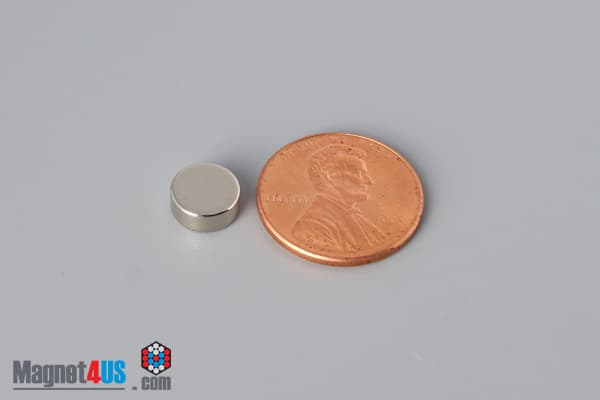 5/16" dia. x 1/8" N40 Neodymium Disc Magnet