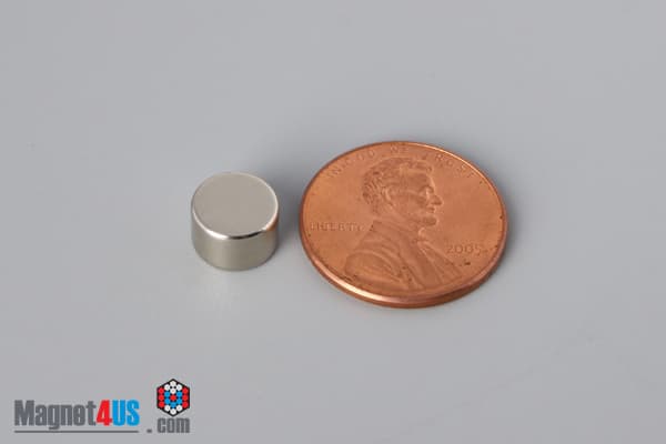 5/16" dia. x 2/10" N45 Neodymium Disc Magnet