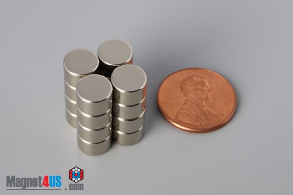 5/16" dia. x 2/10" N45 Neodymium Disc Magnet - photo 5