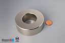 3" od x 1 1/2" id x 1" N45 Neodymium Ring Magnet - photo 1
