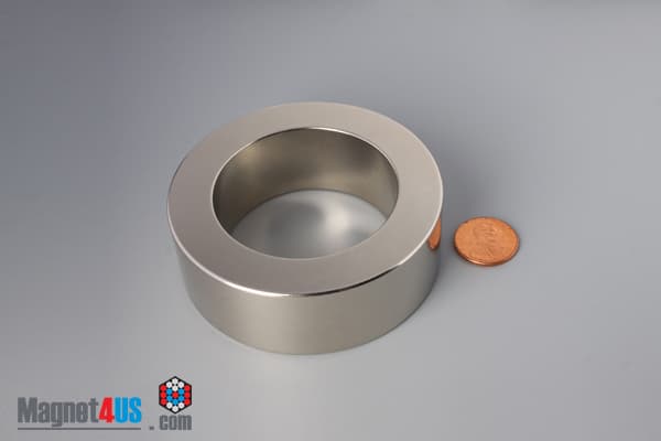 3" od x 2" id x 1" N45 Neodymium Ring Magnet
