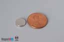 3/8" dia. x 1/16" N40 Neodymium Disc Magnet - photo 1