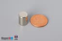 3/8" dia. x 1/2" N52 Neodymium Cylinder Magnet - photo 1