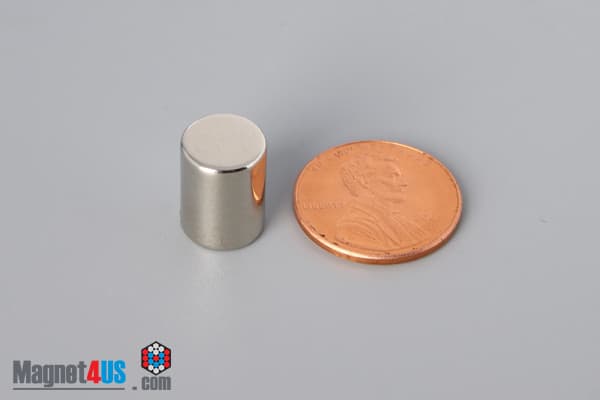 3/8" dia. x 1/2" N52 Neodymium Cylinder Magnet