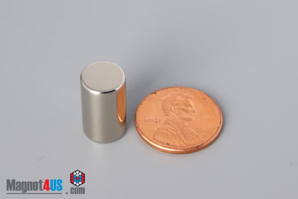 3/8" dia. x 5/8" N40 Neodymium Cylinder Magnet