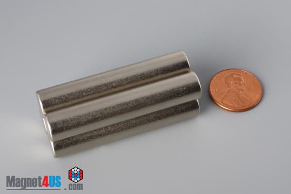 3/8" dia. x 2" N45 Neodymium Cylinder Magnet - photo 5