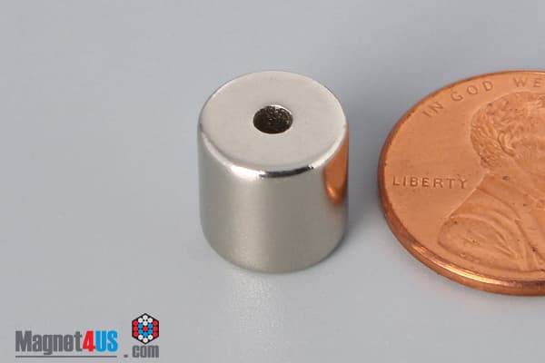 3/8" od x 3/32" id x 3/8" N45 Neodymium Ring Magnet - photo 3