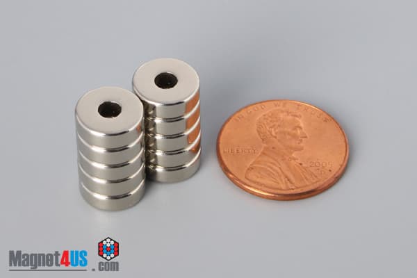 3/8" od x 1/8" id x 1/8" N40 Neodymium Ring Magnet - photo 5