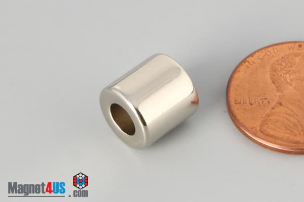 3/8" od x 3/16" id x 3/8" N40 Neodymium Ring Magnet - photo 3
