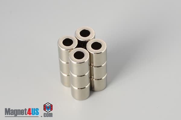 3/8" od x 3/16" id x 3/8" N40 Neodymium Ring Magnet - photo 5