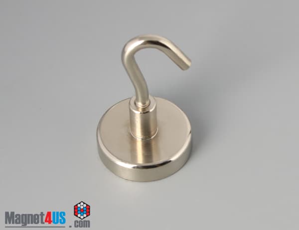 D1" x 1/4" #8-32 UNC 2B N38 Pot Magnet