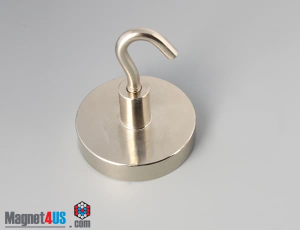 D1 3/4" x 3/8" #1/4"-20 UNC 2B N38 Pot Magnet