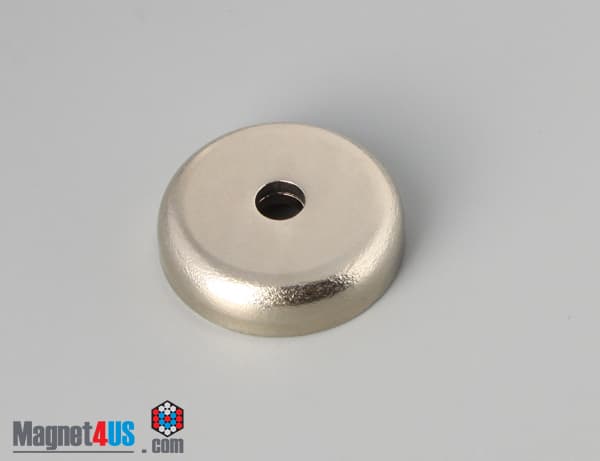 D1" x 1/4" #8 Screw N38 Pot Magnet