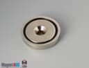 D1 3/4" x 3/8" #1/4" Screw N38 Pot Magnet - photo 3