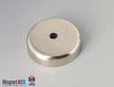 D2" x 1/2" #1/4" Screw N38 Pot Magnet - photo 1