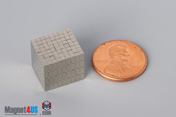 1/16" x 1/16" x 1/8" N45 Neodymium Block Magnet - photo 5