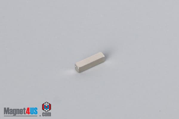 1/16" x 1/16" x 1/4" N45 Neodymium Block Magnet - photo 2