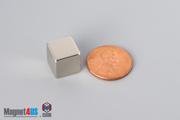 7/16" x 7/16" x 7/16" N40 Neodymium Block Magnet - photo 1