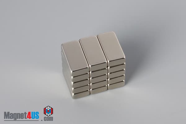 1/2" x 1/8" x 1/4" N40 Neodymium Block Magnet - photo 4