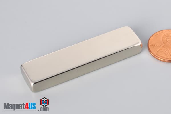 1/2" x 1/4" x 2" N40 Neodymium Block Magnet - photo 3