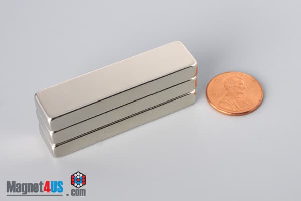 1/2" x 1/4" x 2" N40 Neodymium Block Magnet - photo 5