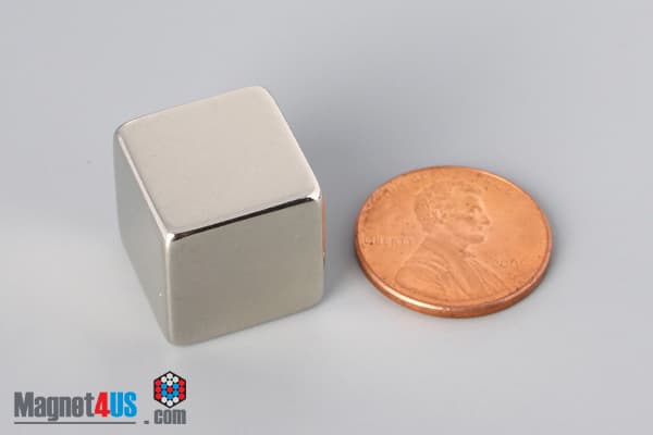 5/8" x 5/8" x 5/8" N40 Neodymium Block Magnet