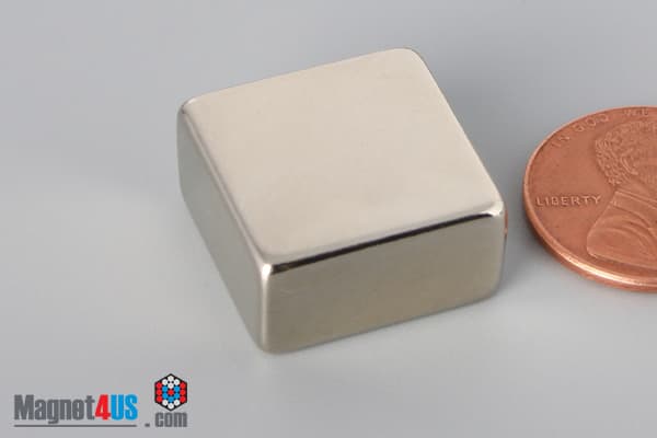 3/4" x 3/4" x 3/8" N45 Neodymium Block Magnet - photo 3