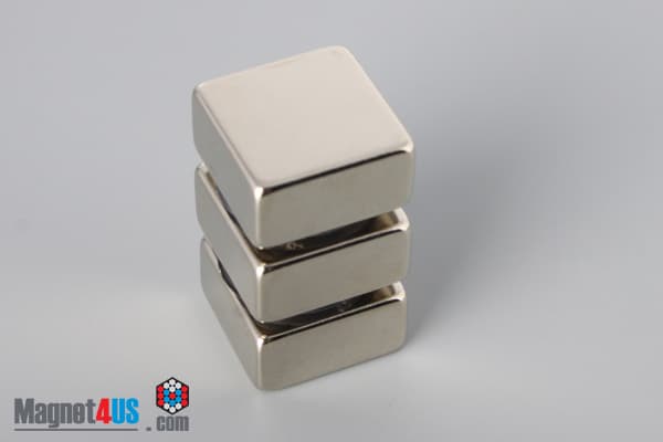 3/4" x 3/4" x 3/8" N45 Neodymium Block Magnet - photo 5