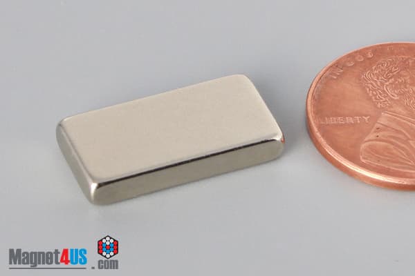 3/4" x 3/8" x 1/8" N40 Neodymium Block Magnet - photo 3