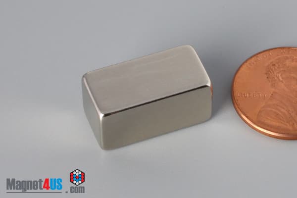 3/4" x 3/8" x 3/8" N45 Neodymium Block Magnet - photo 3