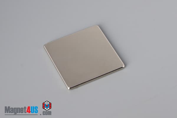 1" x 1" x 1/16" N40 Neodymium Block Magnet - photo 2