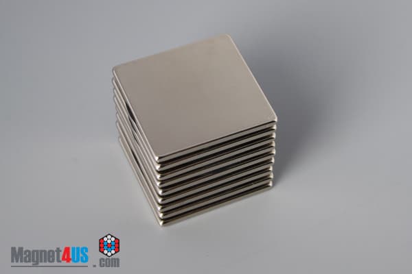 1" x 1" x 1/16" N40 Neodymium Block Magnet - photo 4