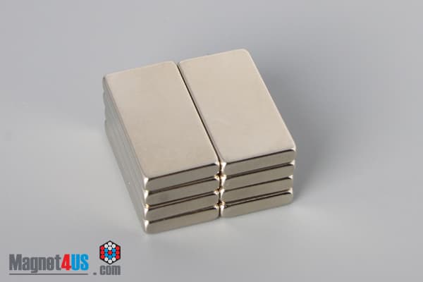 1" x 1/8" x 1/2" N45 Neodymium Block Magnet - photo 4