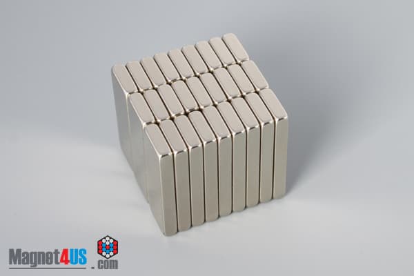 1" x 3/8" x 1/8" N45 Neodymium Block Magnet - photo 4