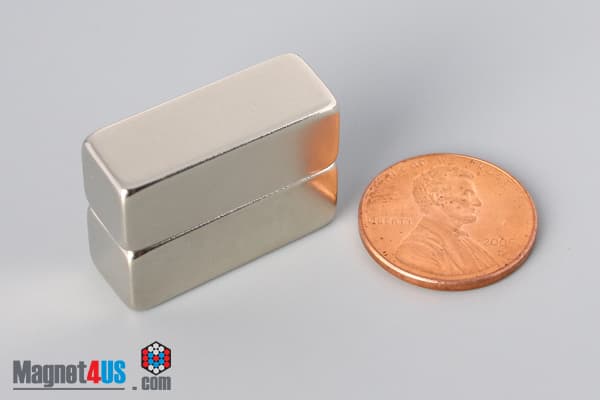 1" x 3/8" x 3/8" N45 Neodymium Block Magnet - photo 5