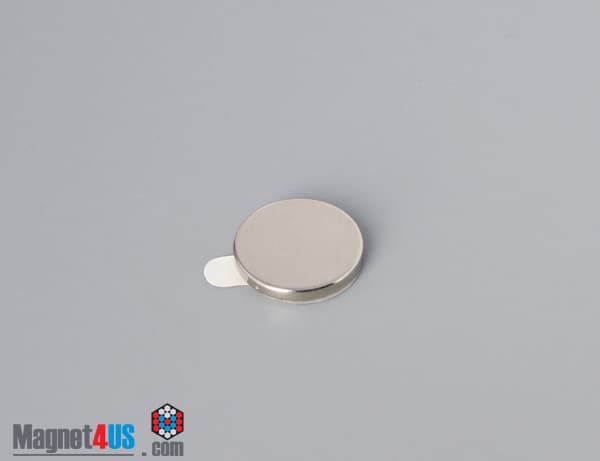 1/2" dia. x 1/16" S N42 3M Adhesive Disc Magnet - photo 2