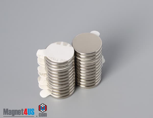 1/2" dia. x 1/16" S N42 3M Adhesive Disc Magnet - photo 5
