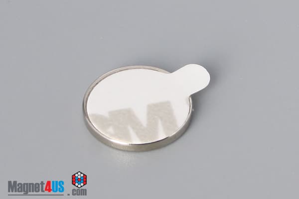 1/2" dia. x 1/16" S N42 3M Adhesive Disc Magnet - photo 7
