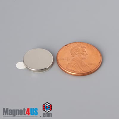 1/2" dia. x 1/16" S N42 3M Adhesive Disc Magnet - photo 15