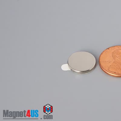 1/2" dia. x 1/16" S N42 3M Adhesive Disc Magnet - photo 16