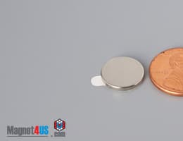 1/2" dia. x 1/16" S N42 3M Adhesive Disc Magnet - photo 22